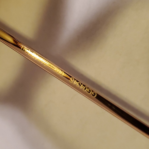 Gucci Havana Brown/Gold and Yellow Womens Sunglasses - NWT - Picture 11 of 13